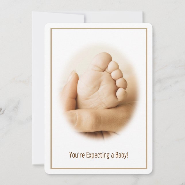 Expecting a Baby Card Ankündigung (Vorderseite)