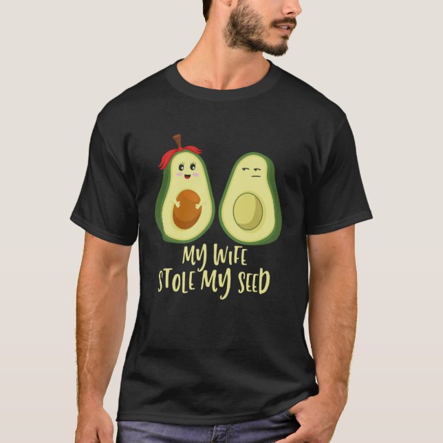 Expecting Dad Pregnant Keto Avocado T-Shirt (Vorderseite)