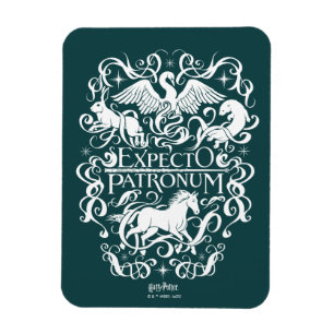 Expecto Patronum Filigree Graphic Magnet