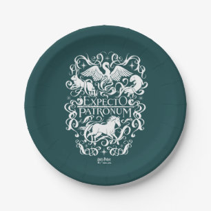 Expecto Patronum Filigree Graphic Pappteller
