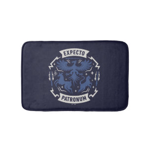 Expecto Patronum Vintage Silhouette Grafik Badematte