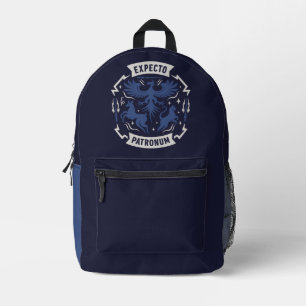 Expecto Patronum Vintage-Silhouette-Grafik Bedruckter Rucksack