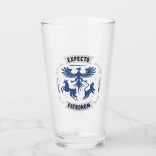 Expecto Patronum Vintage Silhouette Grafik Glas