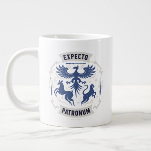 Expecto Patronum Vintage Silhouette Grafik Jumbo-Tasse