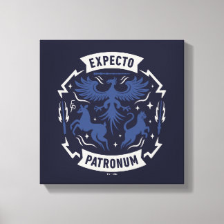 Expecto Patronum Vintage Silhouette Grafik Leinwanddruck