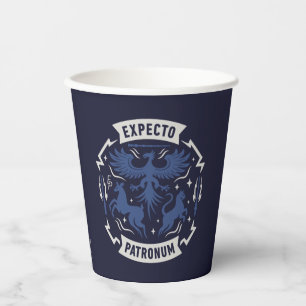 Expecto Patronum Vintage-Silhouette-Grafik Pappbecher
