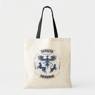 Expecto Patronum Vintage-Silhouette-Grafik Tragetasche