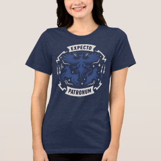 Expecto Patronum Vintage Silhouette Grafik Tri-Blend Shirt