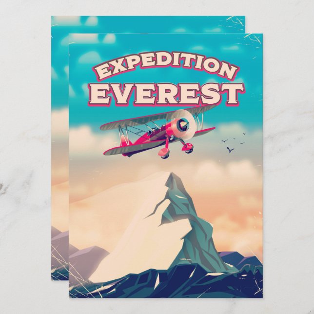 Expedition Everest Travel Poster (Vorne/Hinten)
