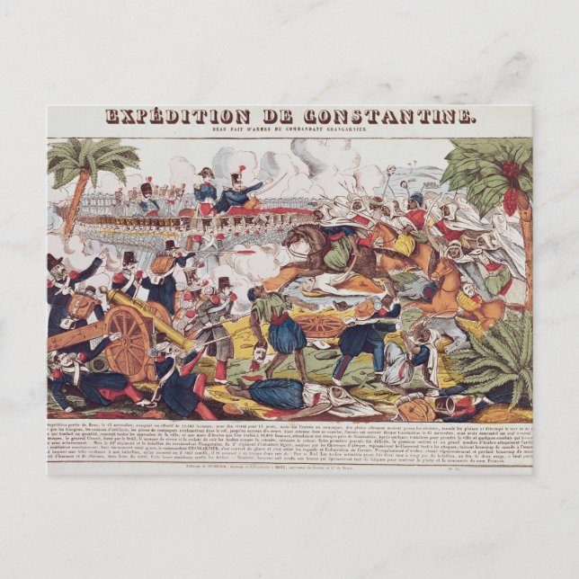 Expedition in Constantine Postkarte (Vorderseite)