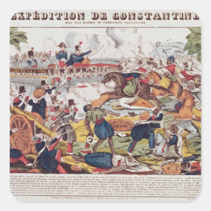 Expedition in Constantine Quadratischer Aufkleber
