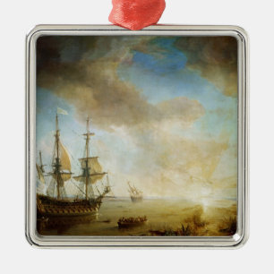Expedition von De La Salle Roberts Cavelier Silbernes Ornament