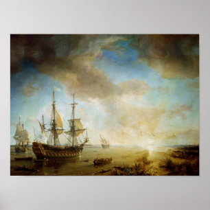 Expedition von Robert Cavelier de La Salle Poster