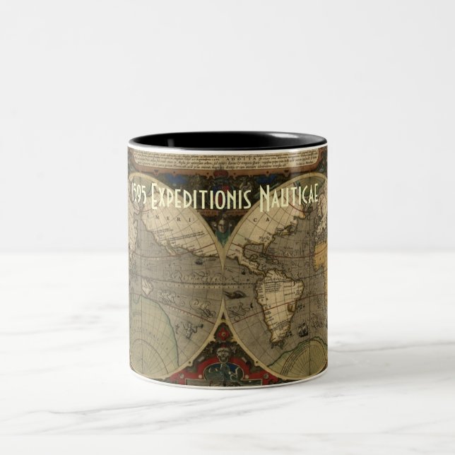 Expeditionis 1595 Nauticae Zweifarbige Tasse (Mittel)