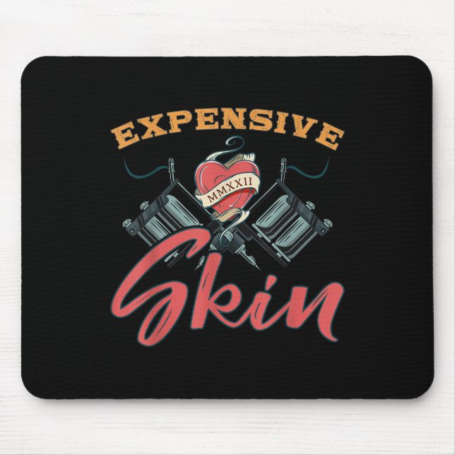Expensionierte Haut Funny Tattoo Lover für Tattoo  Mousepad (Vorne)
