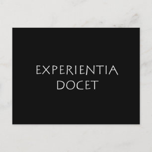 Experientia Docet Postkarte