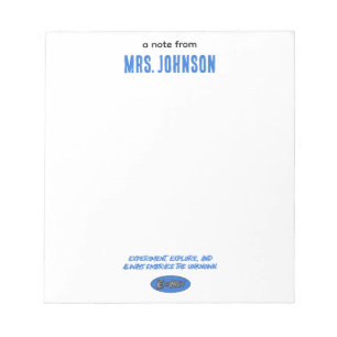 Experiment Erforsche Umarme Unbekanntes   Wissensc Notizblock