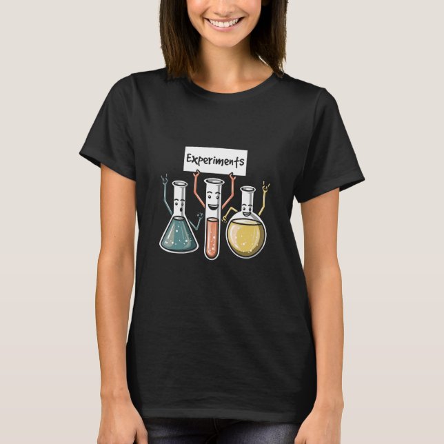 Experimente Chemie Wissenschaftsenthusiasten Chemi T-Shirt (Vorderseite)