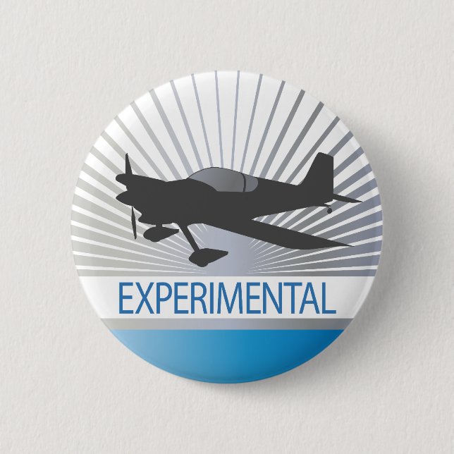 Experimentelle Flugzeuge Button (Vorderseite)