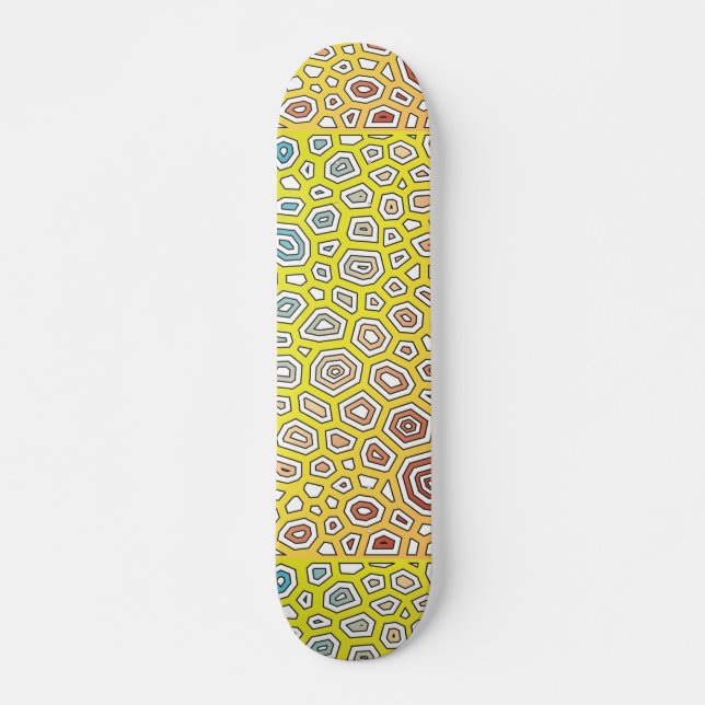 Experimentelles Muster 8 Skateboard (Vorne)