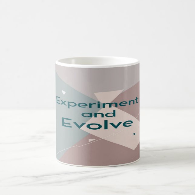Experimentiere und entwickle dich weiter kaffeetasse (Mittel)