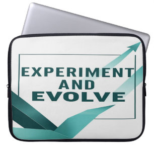 Experimentiere und entwickle dich weiter laptopschutzhülle