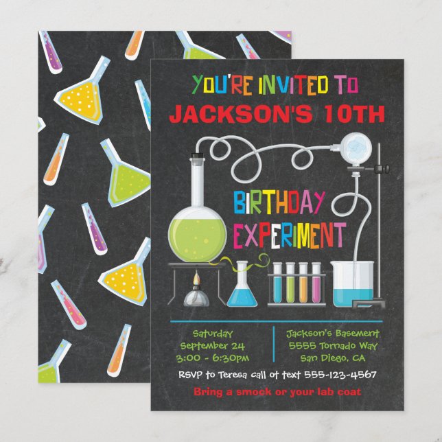 Experimentieren mit wissenschaftlichen Labradoren  Einladung (Vorne/Hinten)