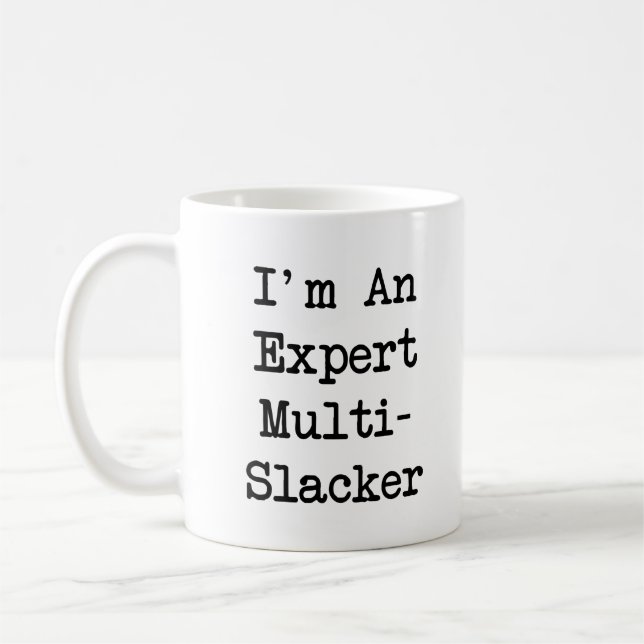 Expert Multi-Slacker-Tasse - Weiß Kaffeetasse (Links)
