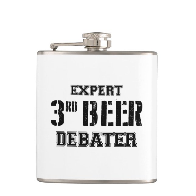Expert Third Beer Debater Flachmann (Vorderseite)