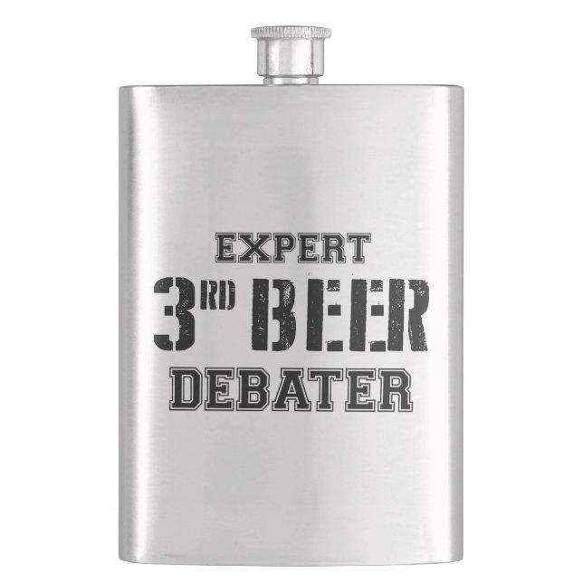 Expert Third Beer Debater Flachmann (Vorderseite)