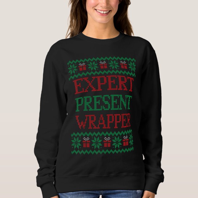 Expert Wrapper   for Matching Family Photos Sweatshirt (Vorderseite)