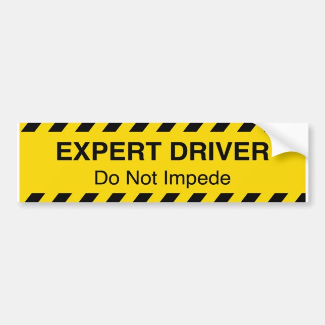 Experte Driver Sticker Autoaufkleber (Vorne)