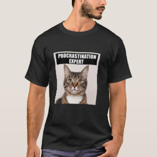 Experte für Aufschieber Katzenwitz T-Shirt