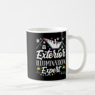 Experte für Außenbeleuchtung Lustige Weihnachtsdek Kaffeetasse