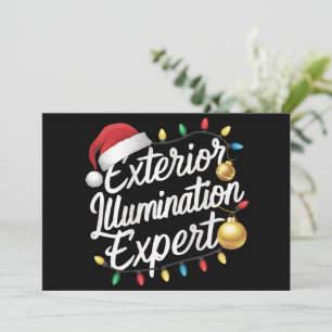 Experte für Außenbeleuchtung Weihnachtslichtdekora Feiertagskarte