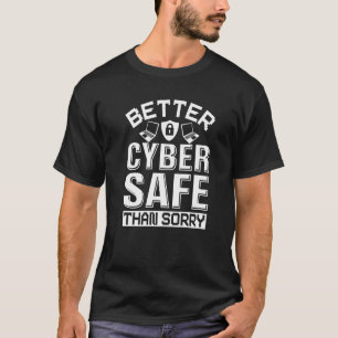 Experte für Cybersicherheit für Cyber-Hacker und P T-Shirt