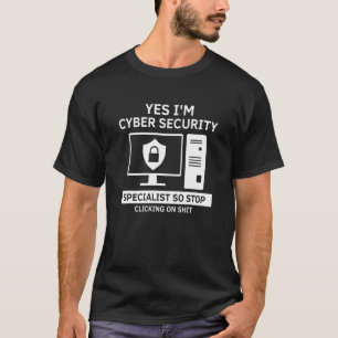 Experte für Cybersicherheit für White-Hat-Hacker-D T-Shirt