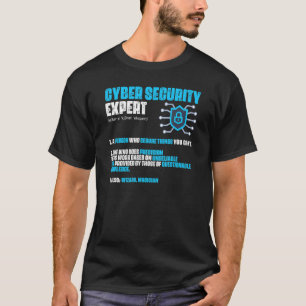 Experte für Cybersicherheit im Internet-Computerpr T-Shirt