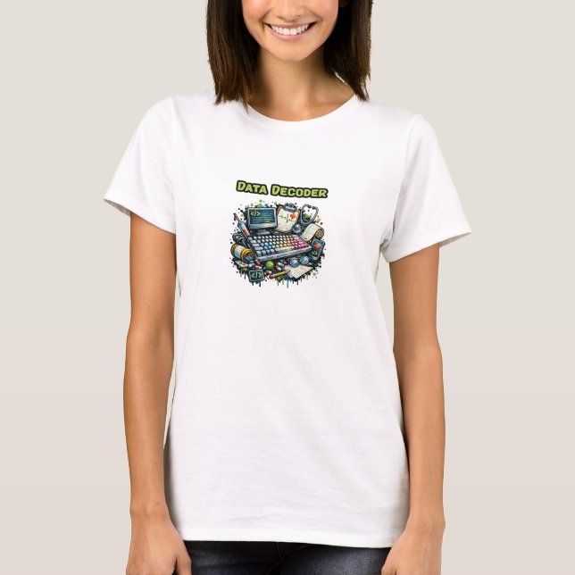 Experte für Data Decoder Analytics Softwareentwick T-Shirt (Vorderseite)