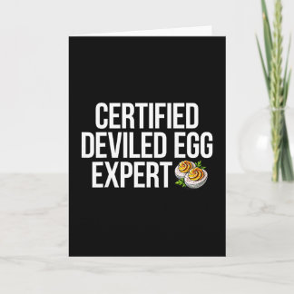 Experte für gefüllte Eier  Karte
