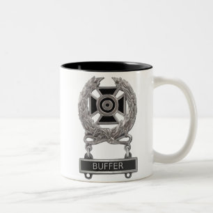 Experten-Puffer-Abzeichen Zweifarbige Tasse