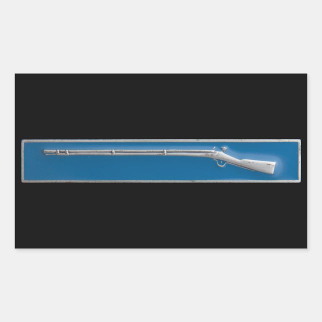 Experteninfantry-Abzeichen Rechteckiger Aufkleber (Vorderseite)