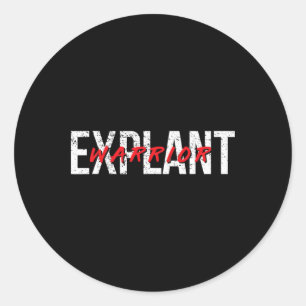 Explantate Brust Implant Krankheit Bewusstsein Kre Runder Aufkleber