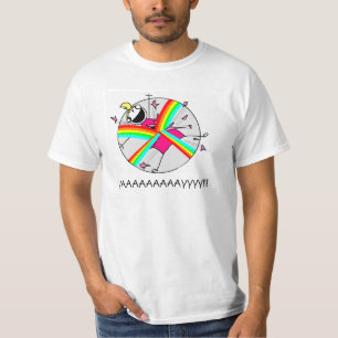 Explodieren mit Regenbogen-T - Shirt