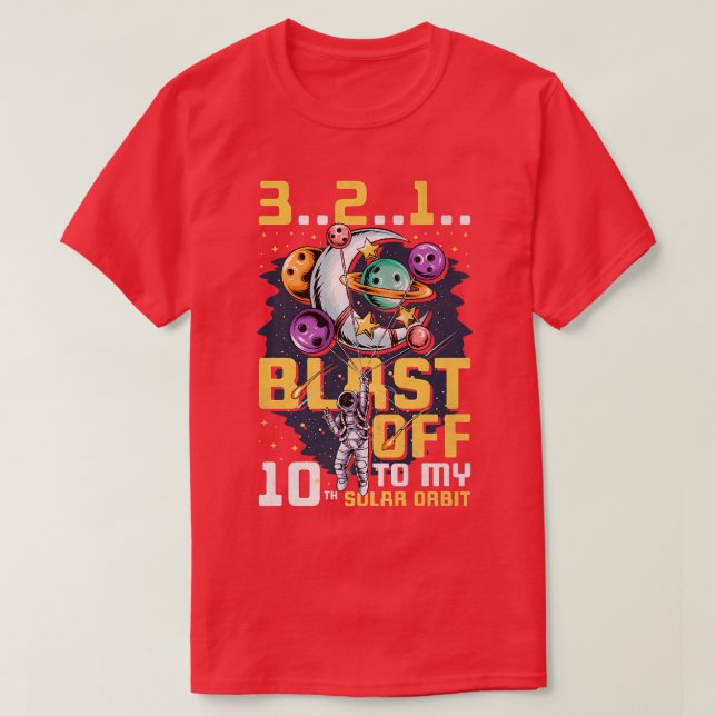 Explodieren Sie auf meinen 10. Sonnenstrahl, 10. G T-Shirt (Design vorne)