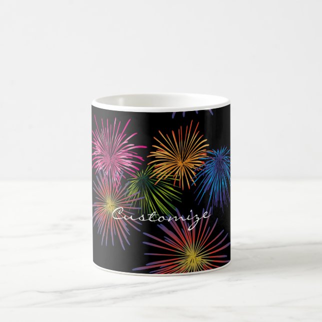 Explodieren von Fireworks Thunder_Cove Kaffeetasse (Mittel)