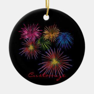 Explodieren von Fireworks Thunder_Cove Keramik Ornament