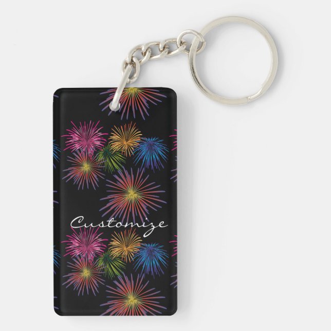 Explodieren von Fireworks Thunder_Cove Schlüsselanhänger (Rückseite)
