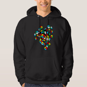 Explodierende konkurrenzfähige Puzzle Cube Speed C Hoodie