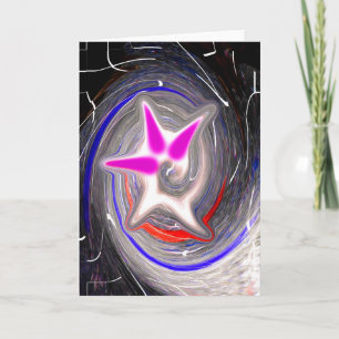 Explodierende kosmische Blase Feiertagskarte